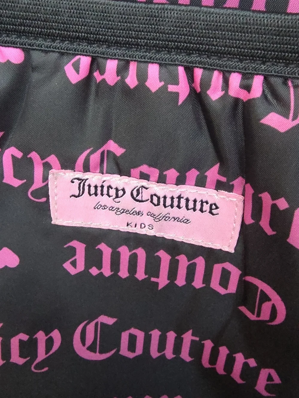 JUICY COUTURE Large Leopard Print Quilted Backpack With Gold Sequin Logo